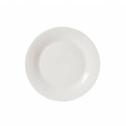 Plato redondo con ala 25.5 cm Cermica Goldsky