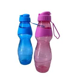 Botella caramañola plástica con agarradera 700ml colores surtidos Energy