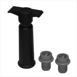Bomba de vacio con 2 tapones.