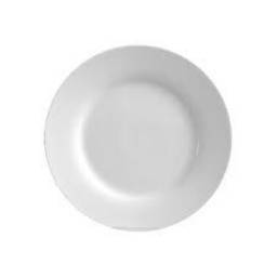 Plato de postre 20.3 cm porcelana blanca Selecta