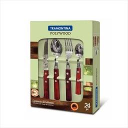 Cubiertos Polywood x 24 Piezas Tramontina.