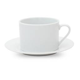 Taza de t 220 ml con platillo porcelana Selecta