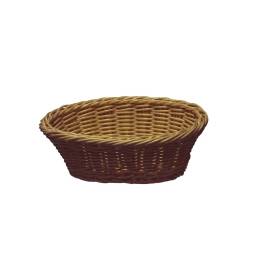 Cesto Panera Oval 23x16.5x7 cm Rattan Plstico Sunnex