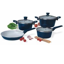 Juego de bateria Cuori 7 pzas modelo Azzurro