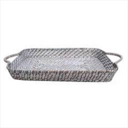 Bandeja con asas bamboo rattan 45 x 27 x 6,5 cm