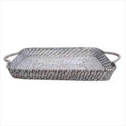 Bandeja con asas bamboo rattan 45 x 27 x 6,5 cm