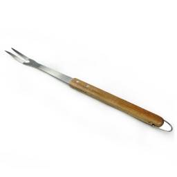 Tenedor para asado 45 cm acero inoxidable mango madera