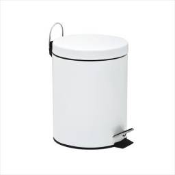 Basurero papelera 3 ltrs. revestimiento epoxi blanco.