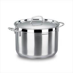 Olla de Acero inox 14 Lt con Tapa Alfa Korkmaz