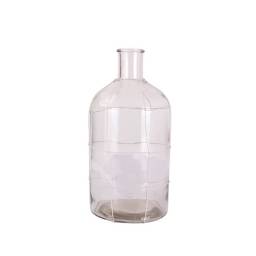 Botella para Decoraci�n Vidrio Incoloro 34 cm alto.