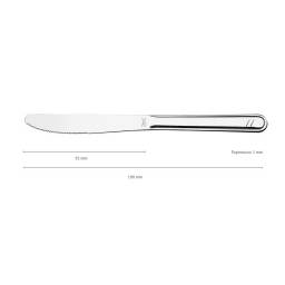 Cuchillo de postre acero inoxidable Set x 6 Di Solle.