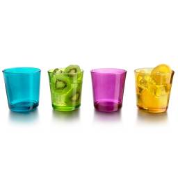 Vasos set x 8 unid 384 ml colores Crisa.