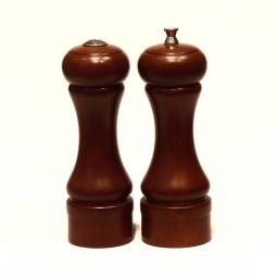 Molinillo y salero 18 cm Madera Mr. Dudley Set x2