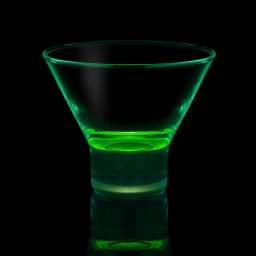 Vaso vidrio martini luminoso verde 230 cc Pasabahce.