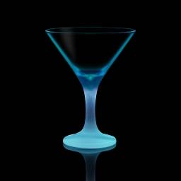 Copa vidrio martini luminosa azul 190cc Pasabahce.