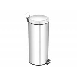 Papelera basurero 30 litros con pedal en acero inoxidableTramontina