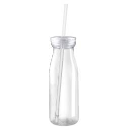 Botella pl�stica 500 ml cuerpo y tapa transparente.