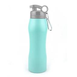 Carama�ola acero 750 ml verde agua con mosquet�n