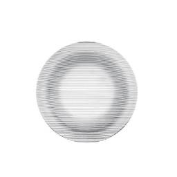 Plato hondo de vidrio templado 23 cm Diamante Nadir