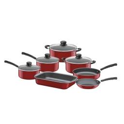Bater�a de cocina con revestimiento antiadherente 7 pzas