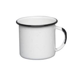 Taza jarro mug  esmaltado blanco 360 ml Cinsa