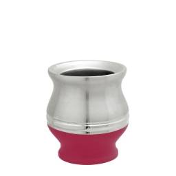 Mate acero inoxidable 180 ml base fucsia