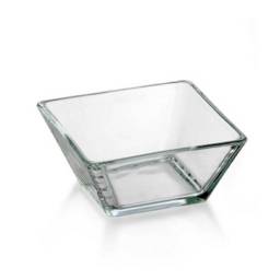 Bowl Vidrio cuadrado 13.9 x 13.9 cm Tempo Crisa - 500 Ml.