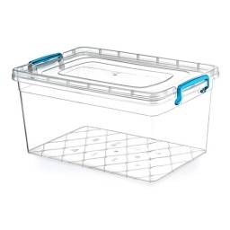 Caja Organizadora Plstico Transparente 20 ltrs C/Asas 31 x 48 x 20 cm