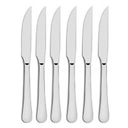 Cuchillo de asado 23 cm Acero Set x6 Selecta