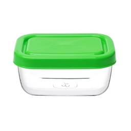 Tupper Recipiente Rectangular 420 cc Vidrio Set x 2 piezas