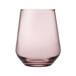 Vaso vidrio Allegra 425 cc. Rosa Set x 3 unid. Pasabahce