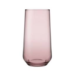 Vaso vidrio Allegra 470 cc. Rosa Set x 3 unid. Pasabahce
