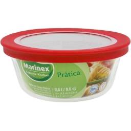 Bowl de Vidrio con tapa 600 ml Facilita Marinex