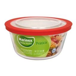 Bowl Vidrio  con tapa 2400 ml Facilita Marinex