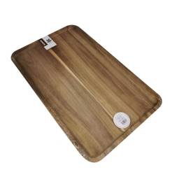 Bandeja Rectangular 40X25X1.5Cm Madera Acacia