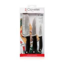Cuchillos Verduras  Cocina  Santoku Evo 3 Claveles