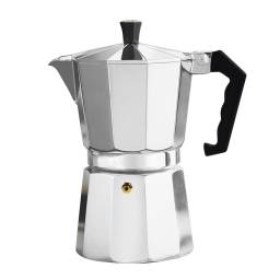 Cafetera Italiana 450Ml De Aluminio Plata Bastiani Italia