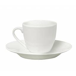 Taza de café con plato 90 ml Porcelana Selecta