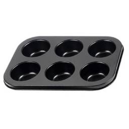 Molde Muffin x6 Antiadherente 26.5x18x3 cm Selecta