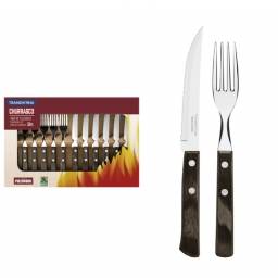 Juego de Cubiertos Asado Polywood Set x12 Tramontina