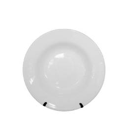 Plato hondo 23,3 cm cerámica blanca BG