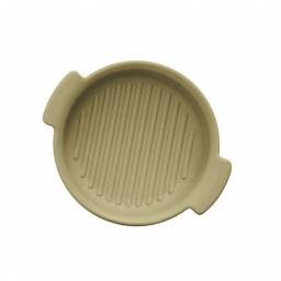 Bowl Cazuela redonda con asas Cer�mica 30x25x6 cm beige pastel Selecta