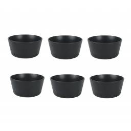 Bowl Recto 15,5x7,5 cm Negro Stone+Line Selecta Set x6