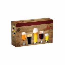 Set de Copas y Vasos Cerveceros x5 piezas Nadir