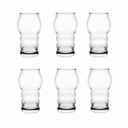 Vaso Cerveza 435 ml Vidrio Craft Pasabahce Set x6