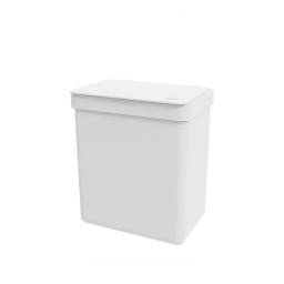 Basurero Papelera de mesa 2,5 L Plstico blanco Coza