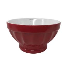 Bowl rojo 3.5 L 25x14 cm Cermica Goldsky