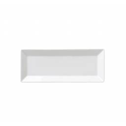 Fuente rectangular 38x20x2.5 cm Cermica Blanca