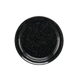Plato de acero vitrificado 26 cm Negro Cinsa