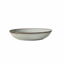 Plato hondo 19.5 cm Cermica gris Organic Selecta